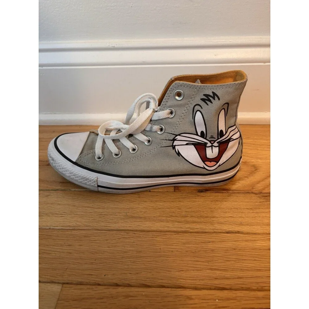 Converse x Looney Tunes Bugs Bunny Chuck Taylor High Top Gray Mens 5 W7